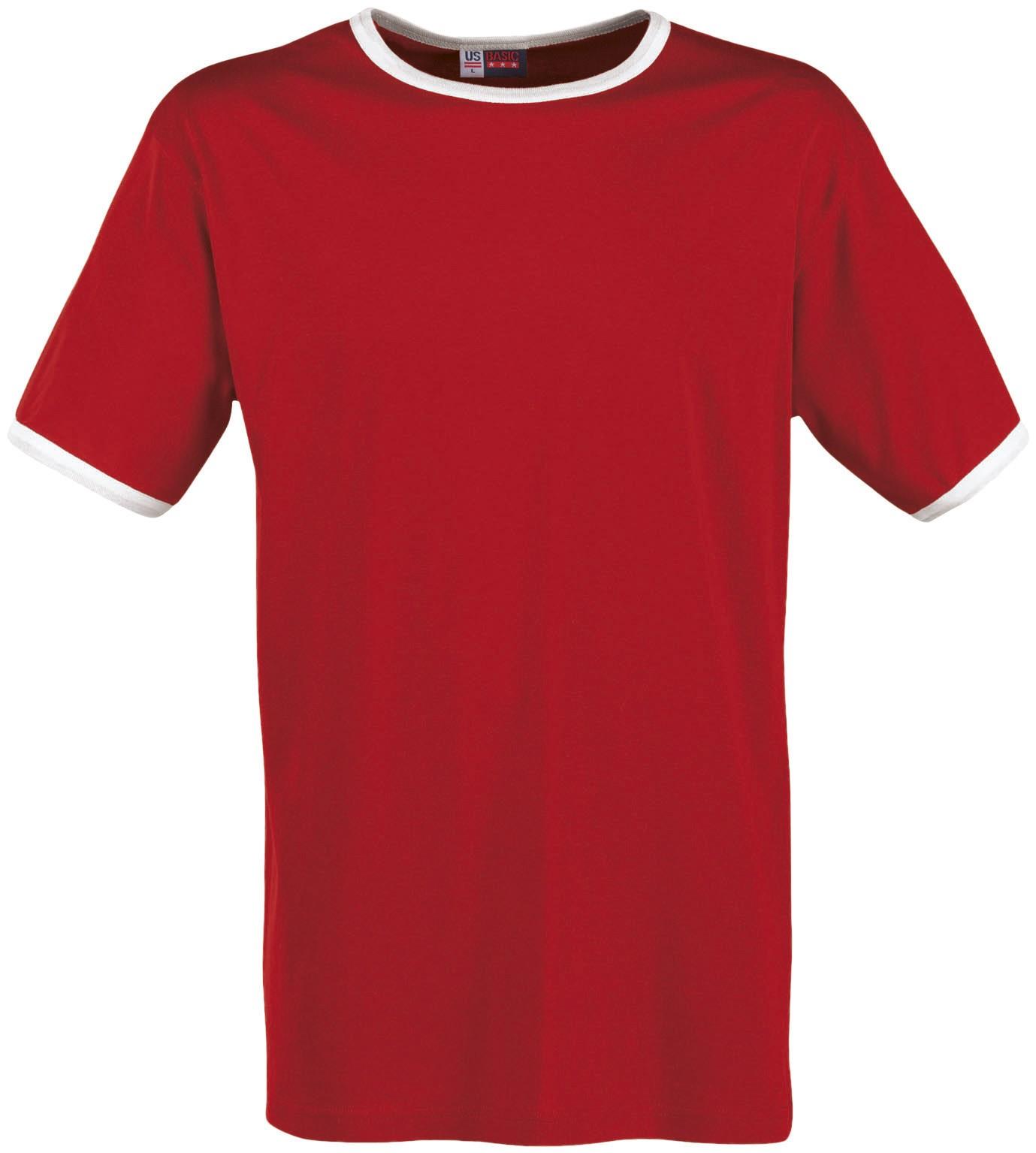 Mens Adelaide Contrast T-shirt - Red Only