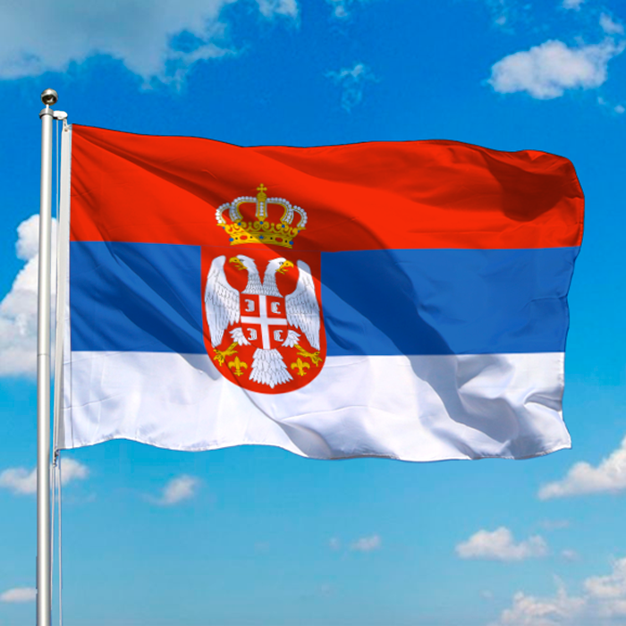 Serbia + Montenegro Flag