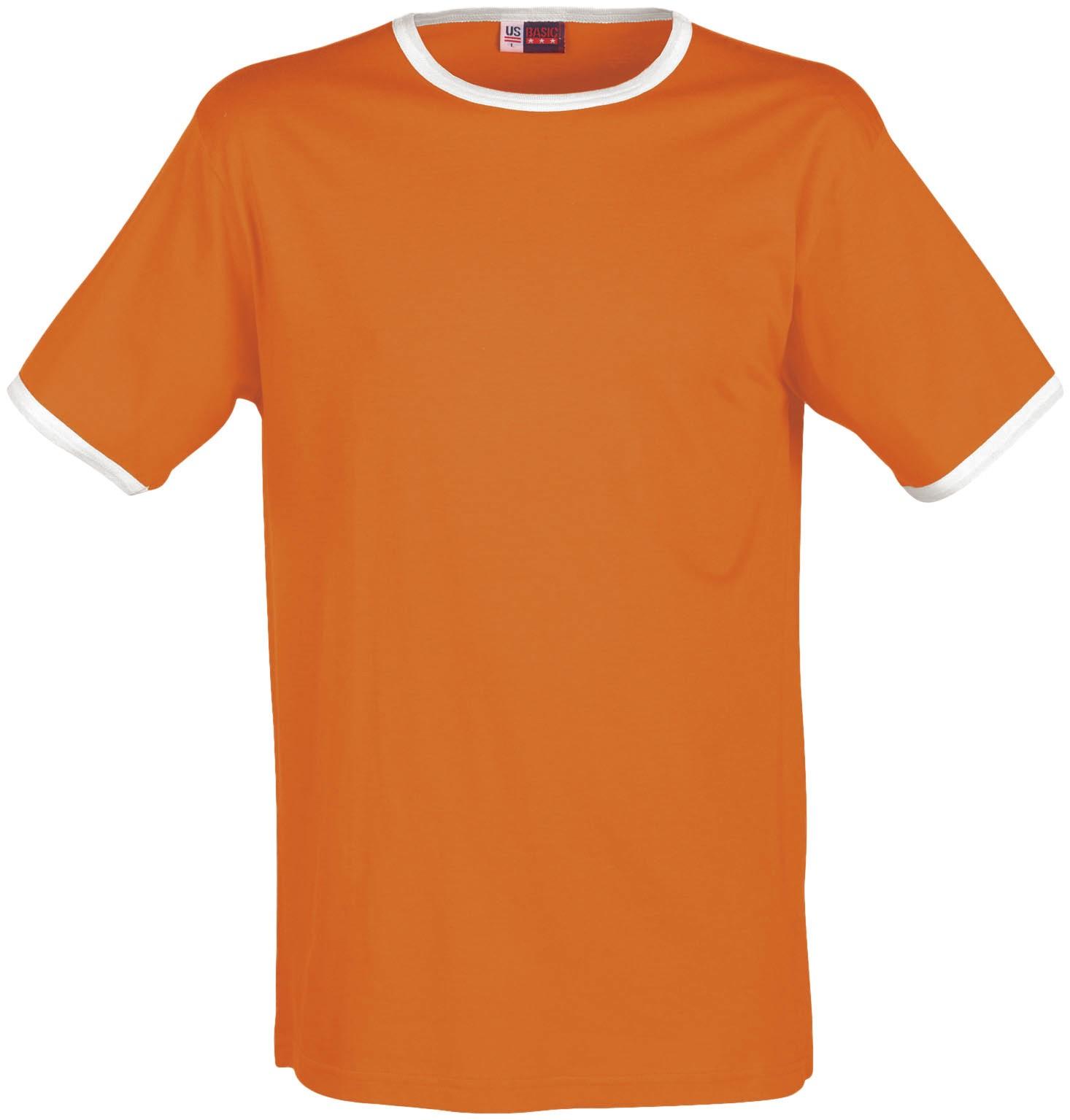 Mens Adelaide Contrast T-shirt - Orange Only