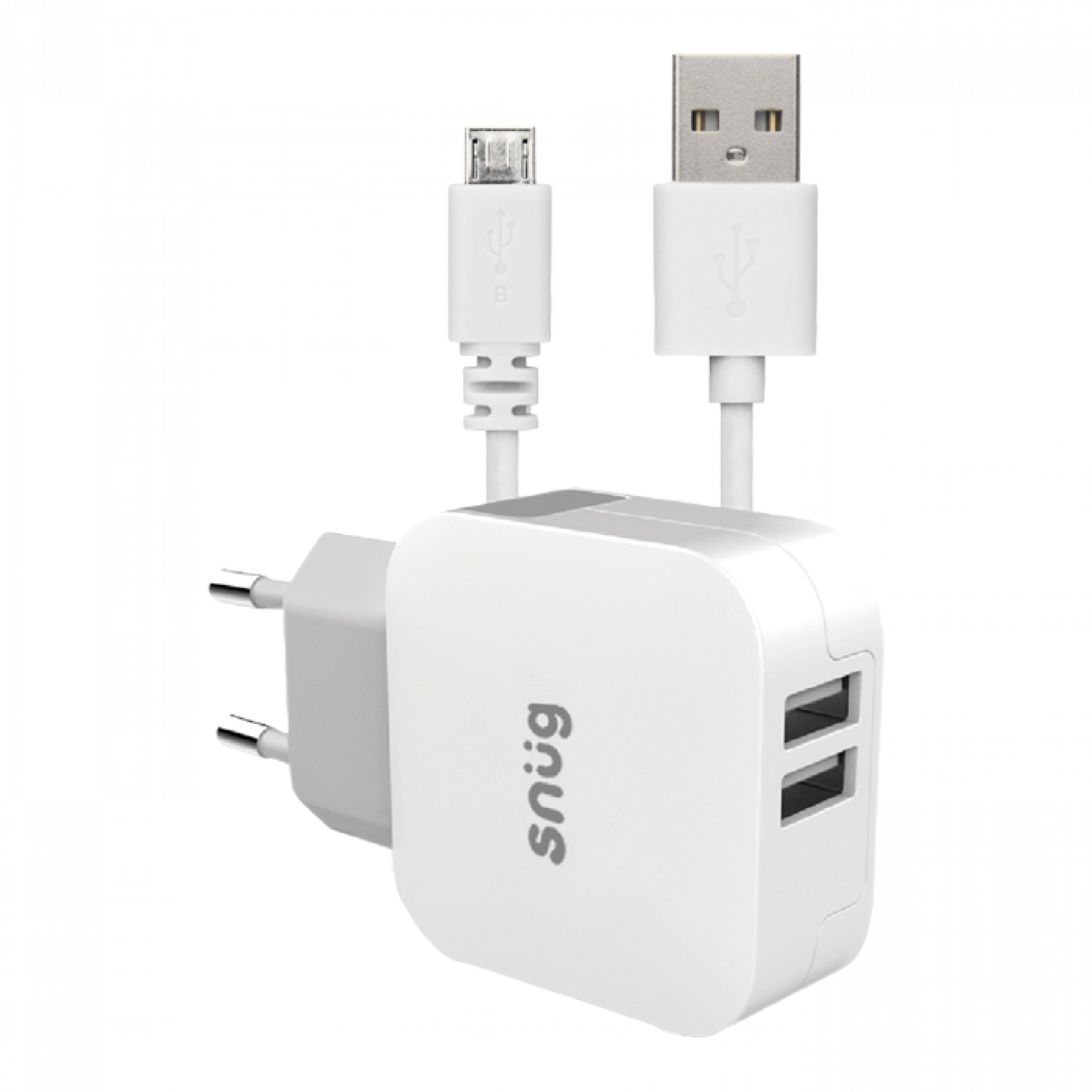 Sn0011 - Snug Home Charger With Micro Usb Charge And Sync Cable