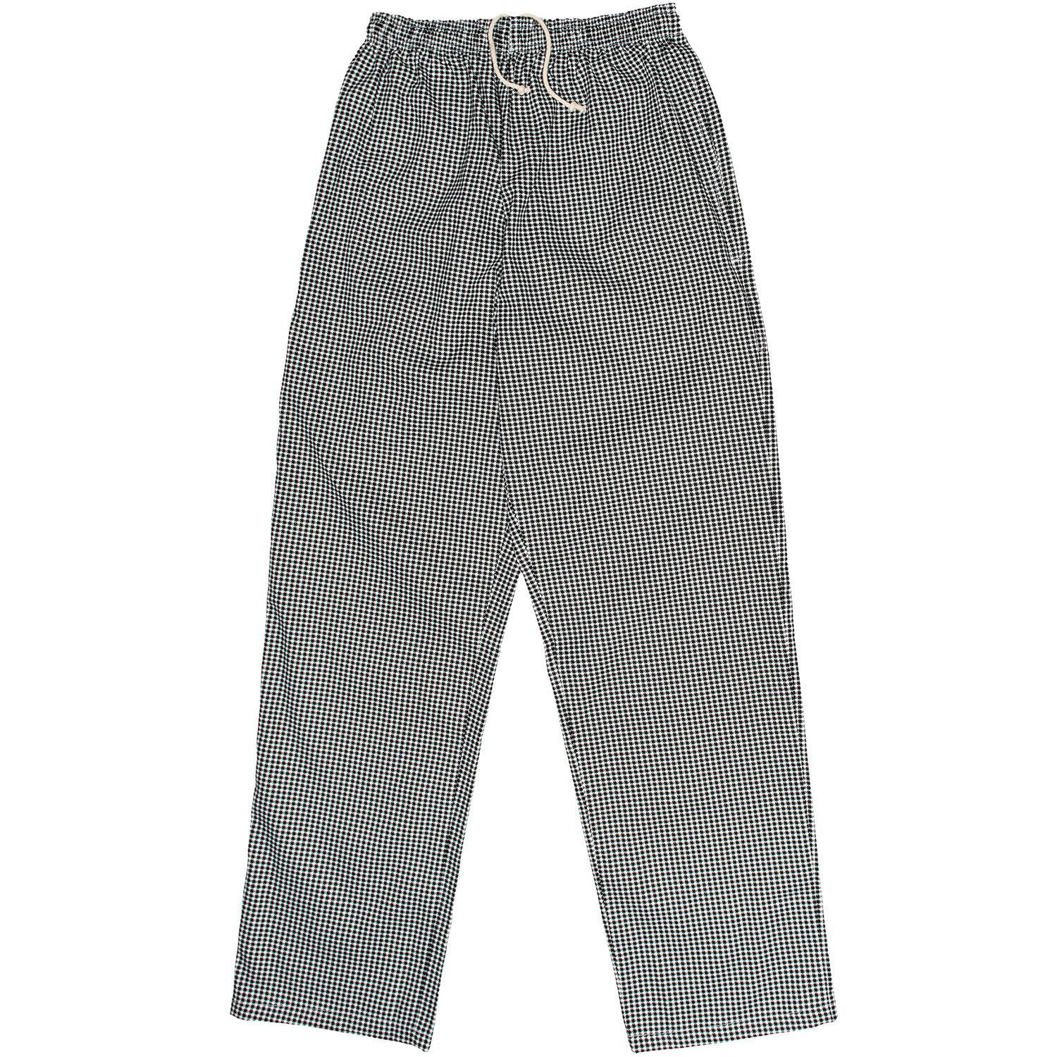 White & Black Houndstooth / Chalk Stripe Draw String