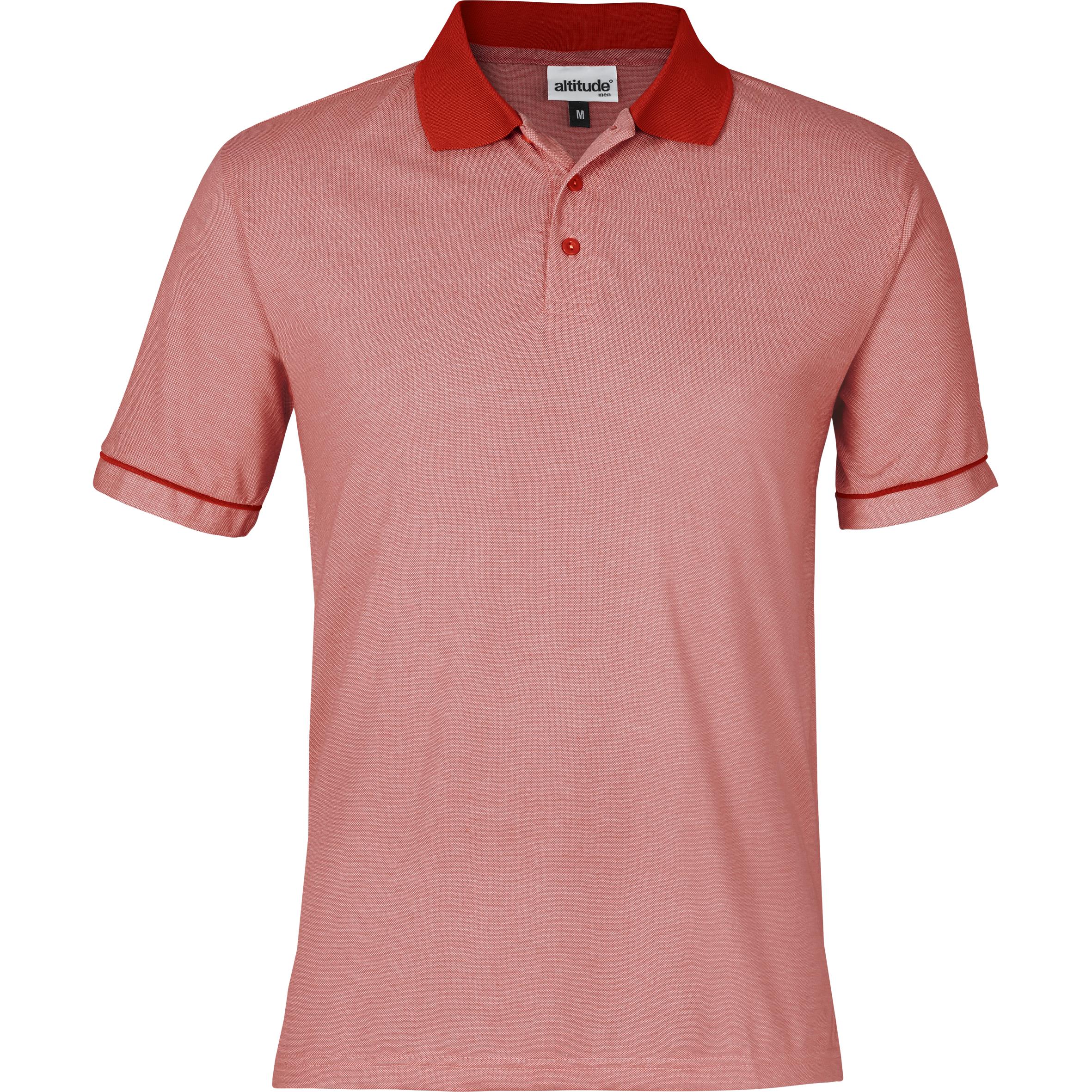 Mens Verge Golf Shirt - Red Only