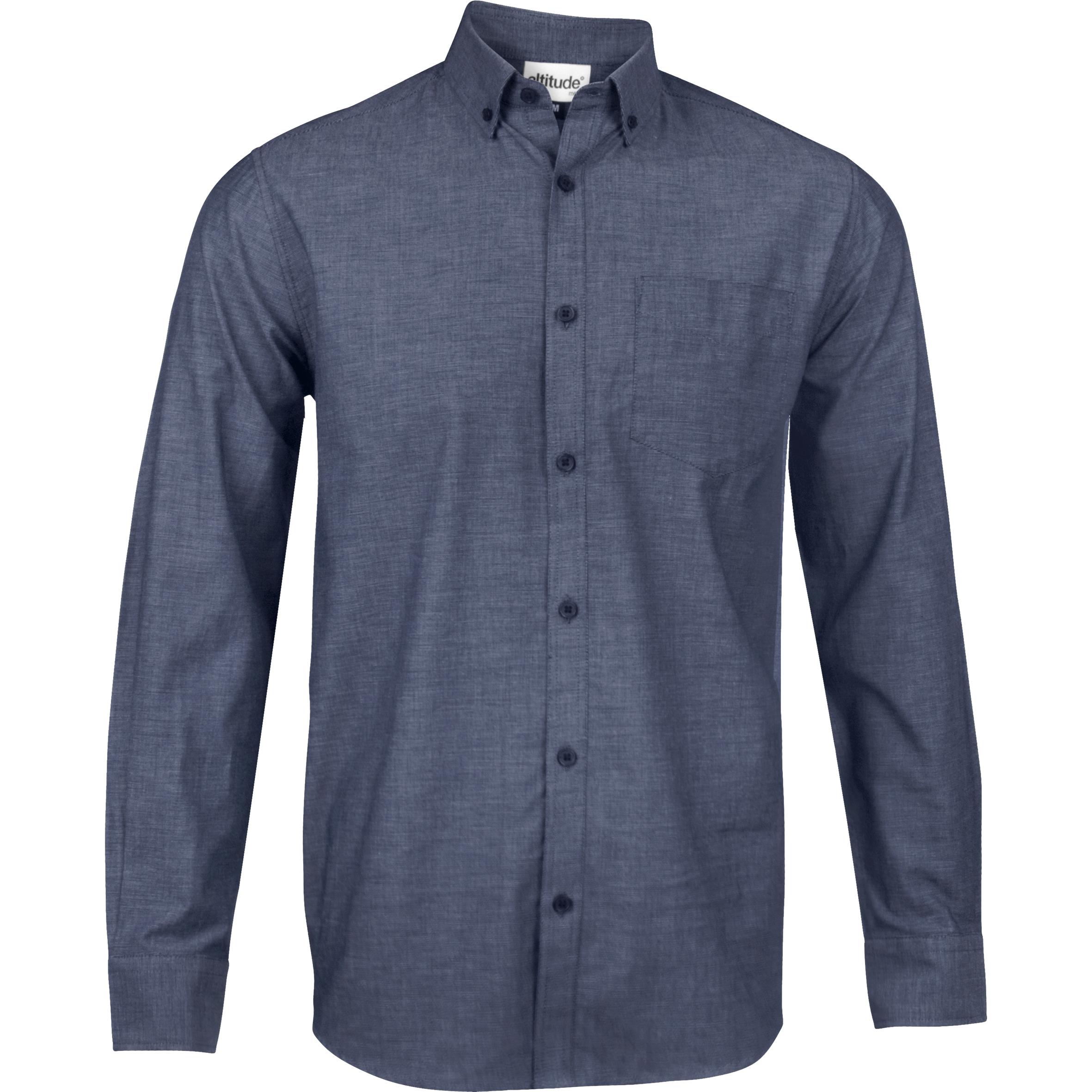 Mens Long Sleeve Viscount Shirt - Navy Only