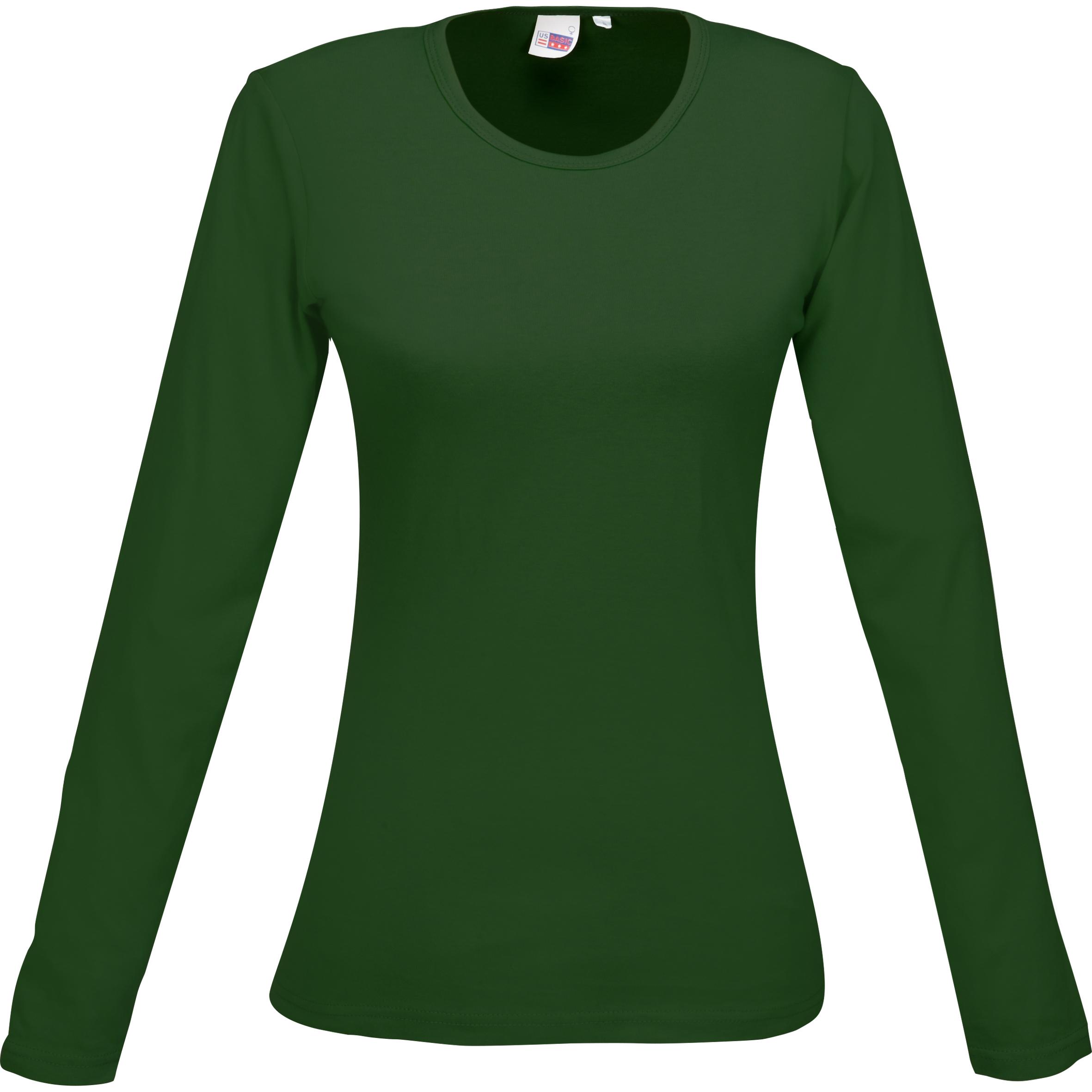 Ladies Long Sleeve Portland T-shirt - Green Only