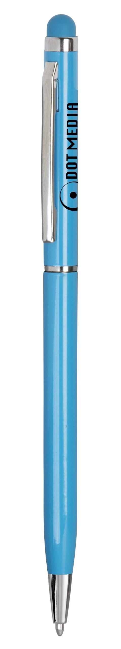Hamptons Slim Metal Stylus Pen - Cyan Only