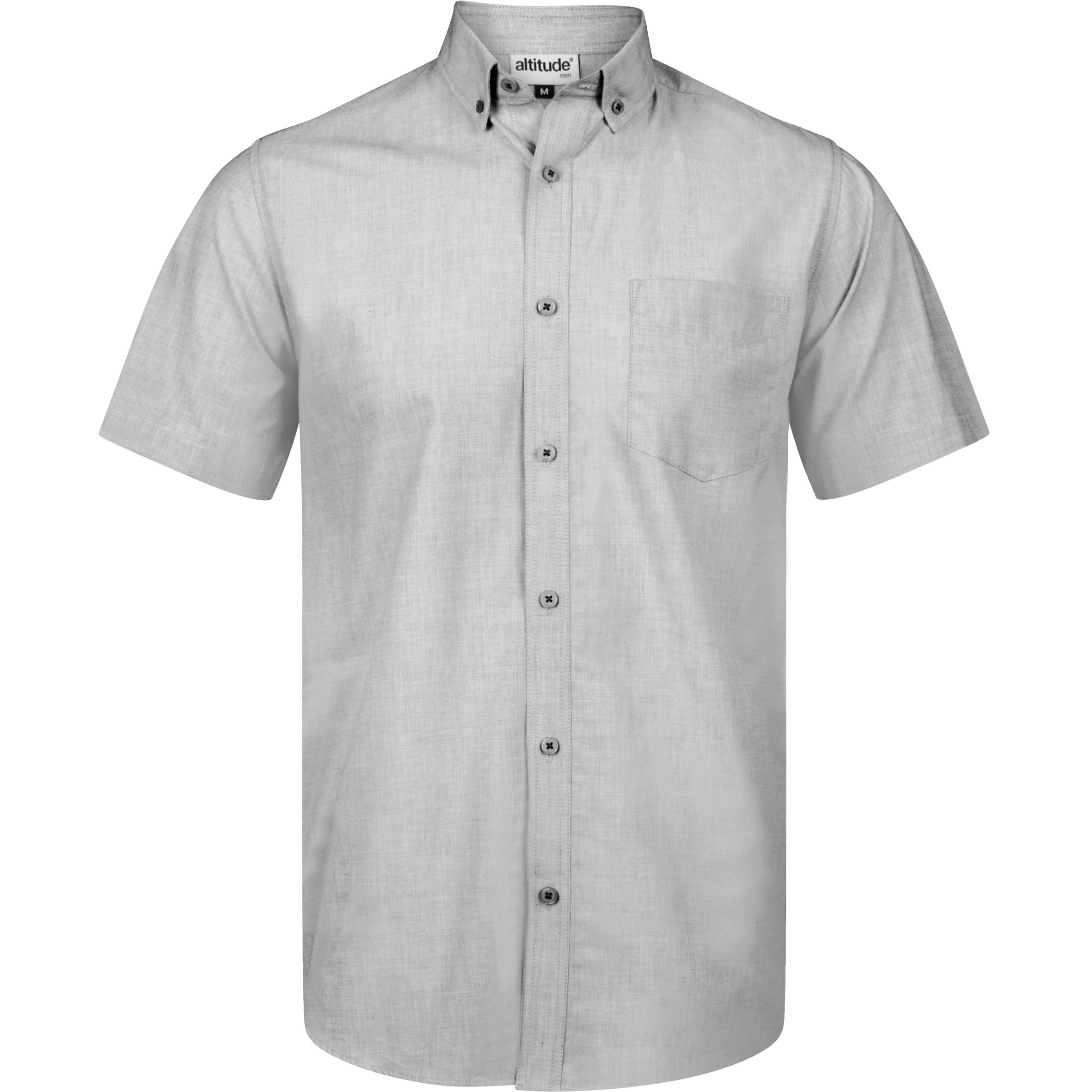 Mens Short Sleeve Viscount Shirt - Grey Only