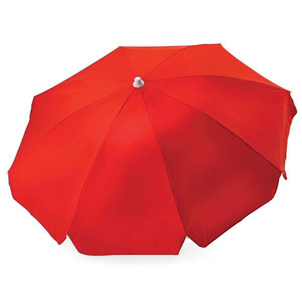 8 Panel Beach Umbrella - Red A