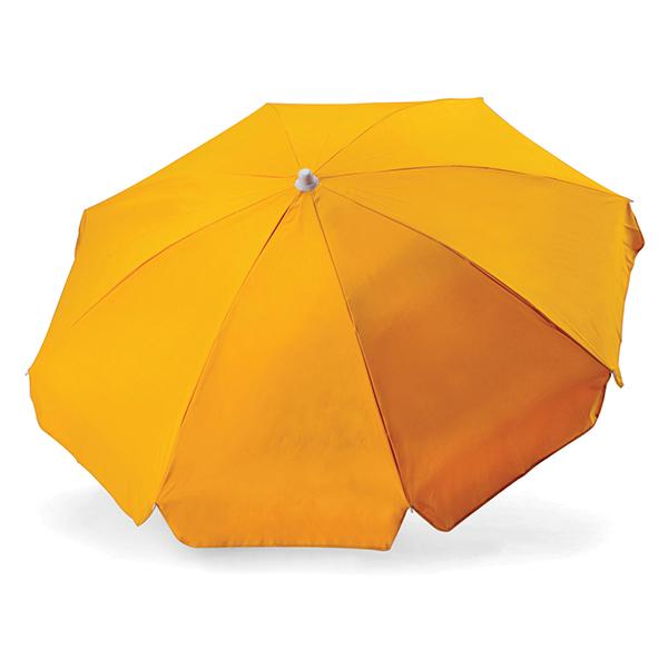 8 Panel Beach Umbrella - Light Yellow