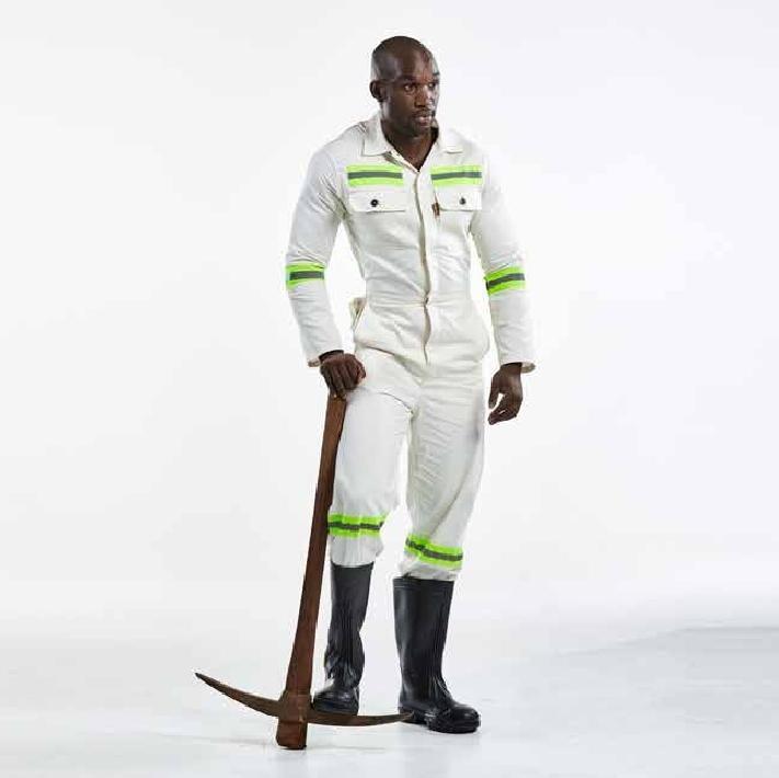 J54 Sabs Anglo Boiler Suits, Unbleached, Size 54