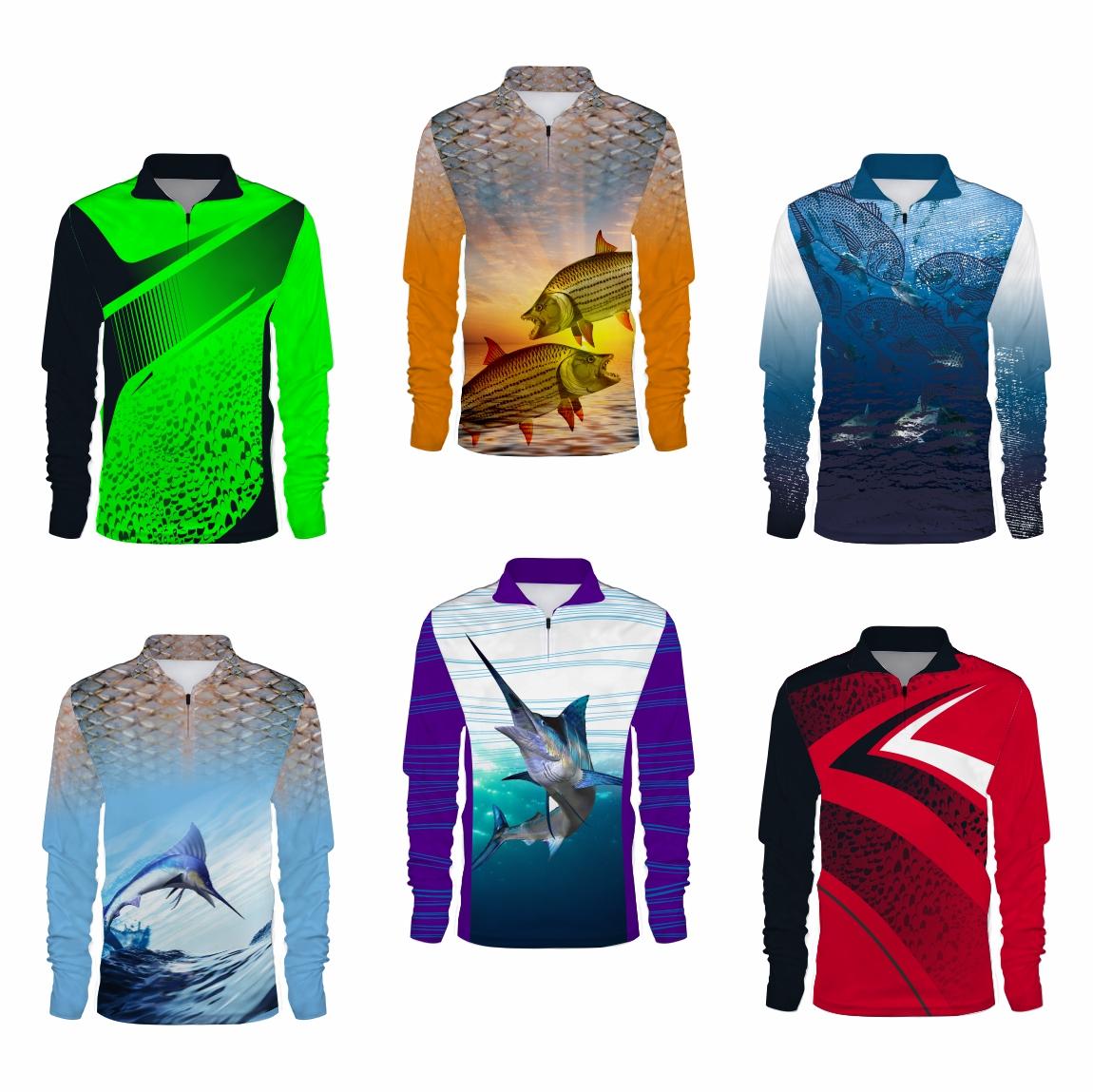 Fishing Sublimated Clothing Sublimated Fishing Shirt No Hood Dropneedle Senior