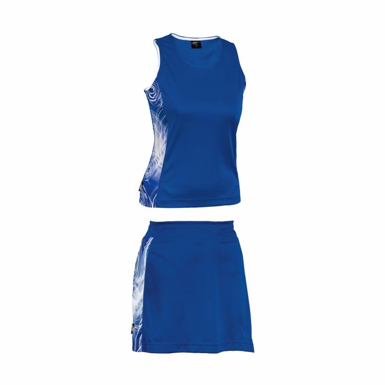 In Stock: Netball Kits / Sets | Brt Kiddies Triflex Single Set - Top And Skirt (brt415) - 5