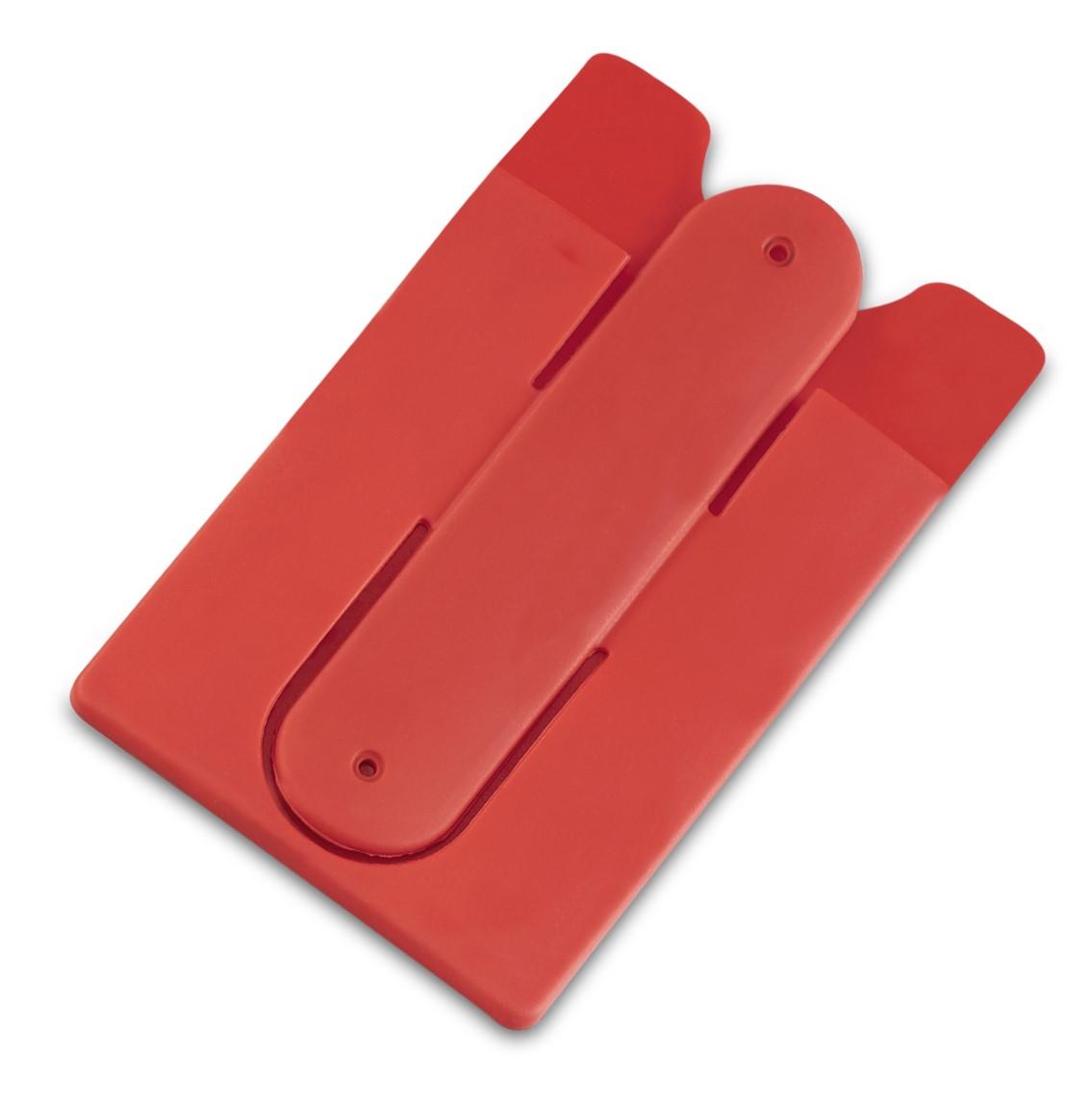 Snap Card Wallet And Phone Stand - Red Only