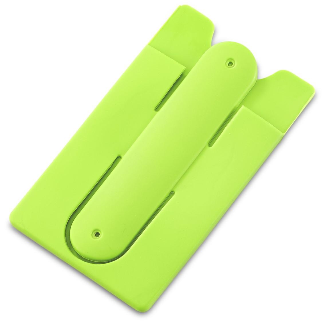 Snap Card Wallet And Phone Stand - Lime Only