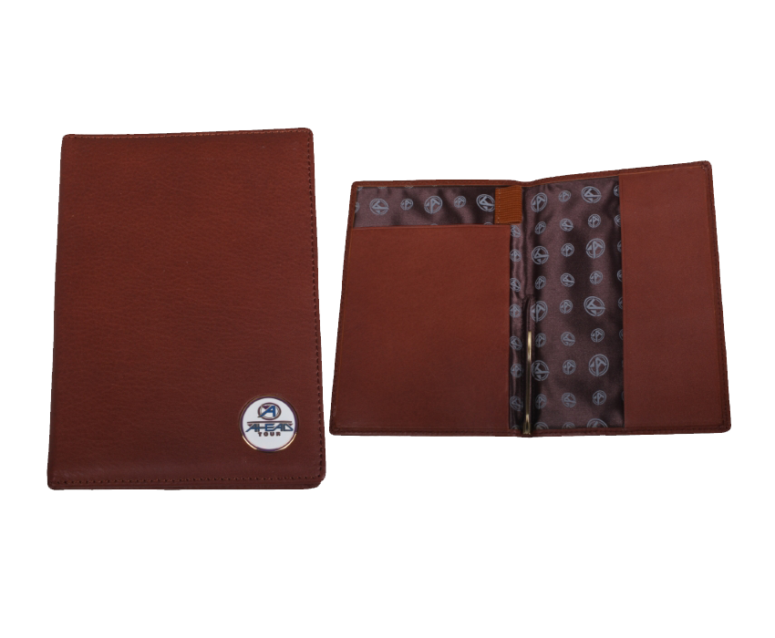 Ahead Leather Score Card Holder With Clip