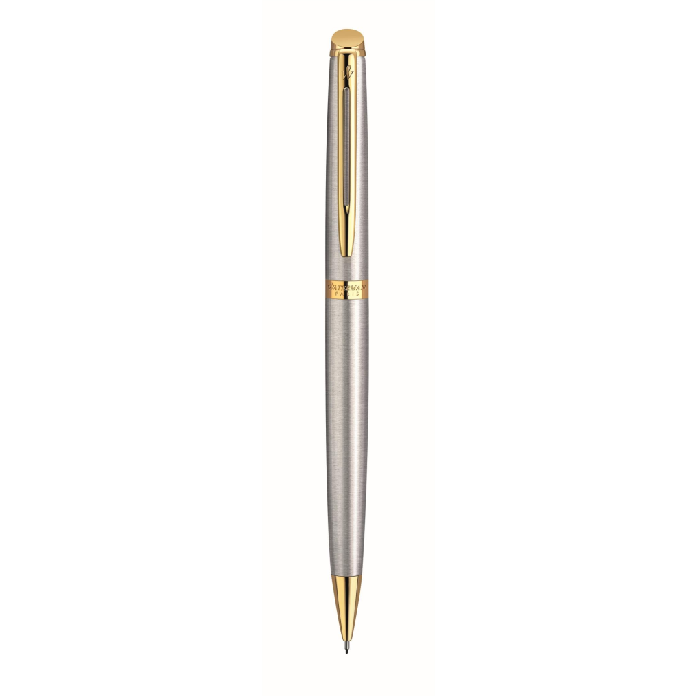 Waterman Hemisphere Essential Stainless Steel Gold Trim Pencil