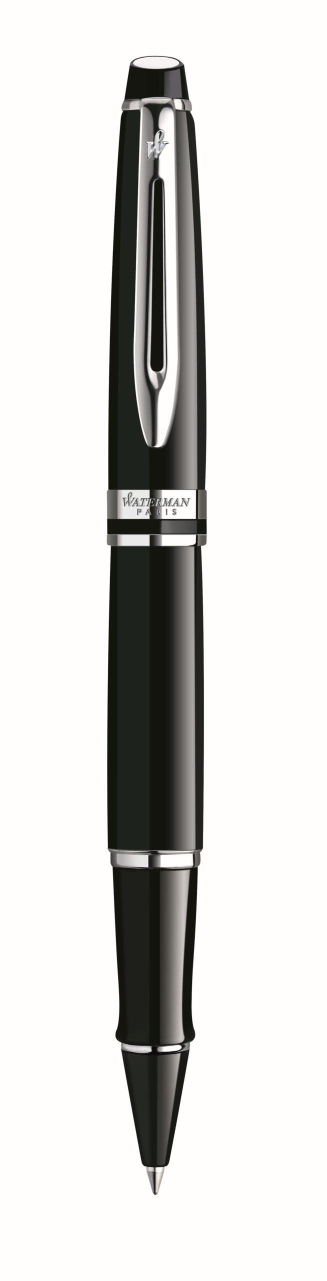 Waterman Expert3 Lacque Black Chrome Trim Rb Fine Nib - Blk Ink