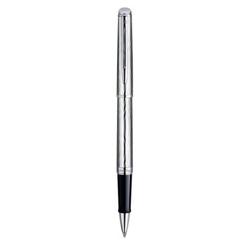 Waterman Hemisphere Deluxe Metal Chrome Trim Rb Fine Nib - Blk Ink