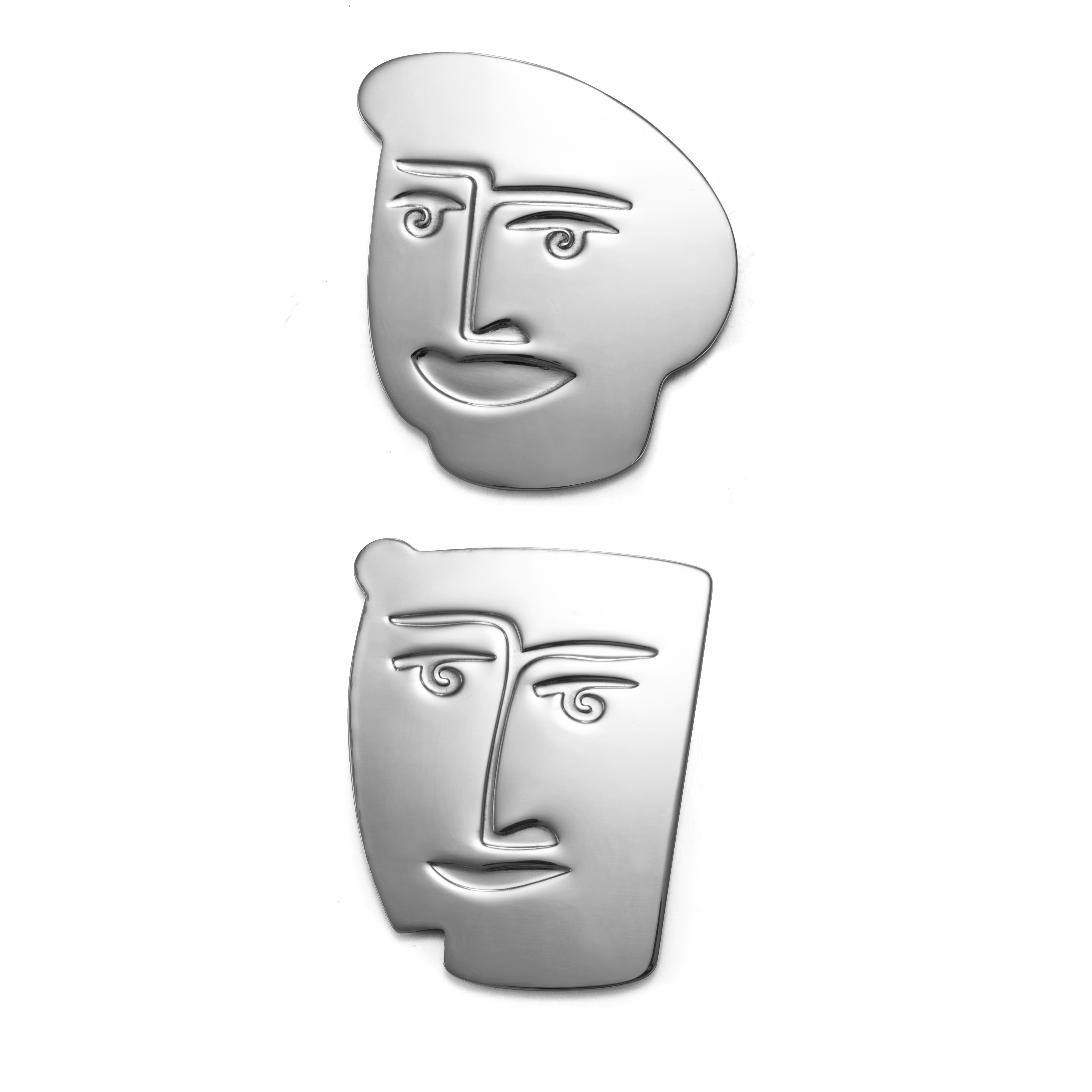 Carrol Boyes Coaster Set Of 2 -face-off