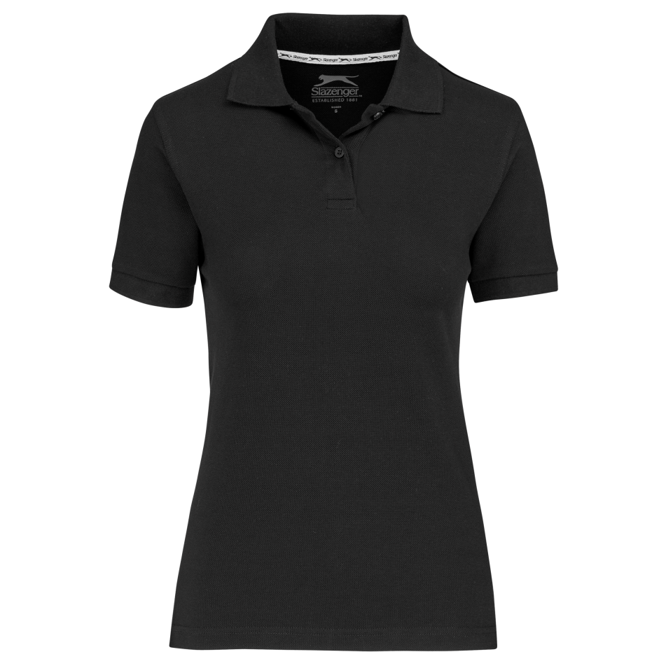 Ladies Crest Golf Shirt - Black Only