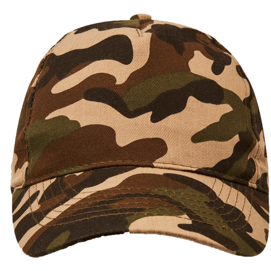 Kids Superior 5 Panel Camo Cap