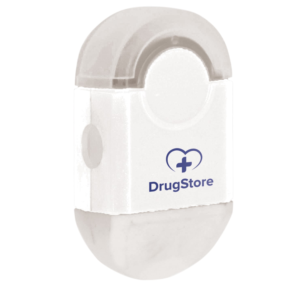 Duo Eraser And Sharpener - White - Solid White Only