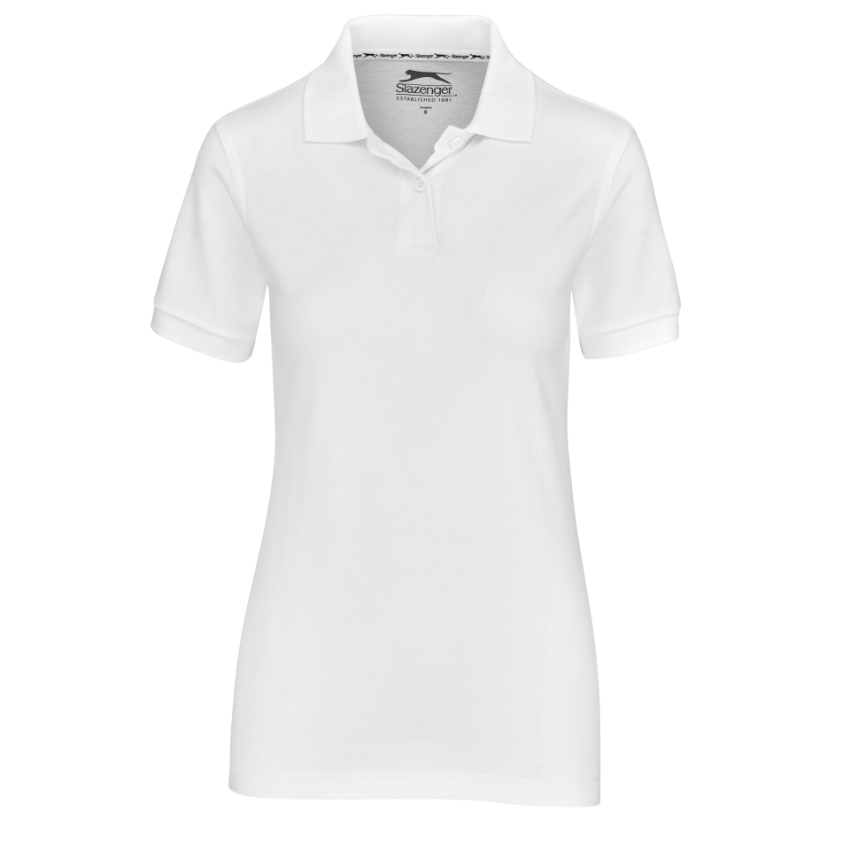 Ladies Crest Golf Shirt - White Only