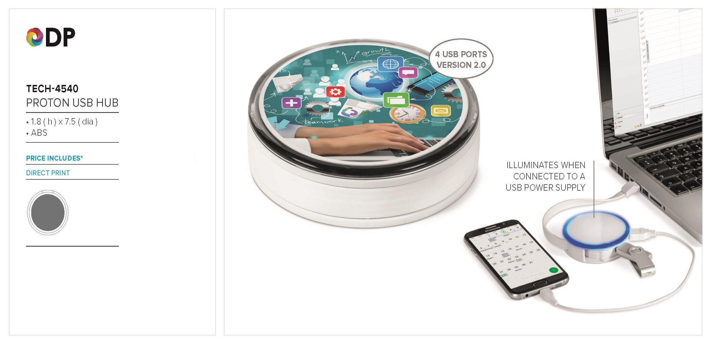 Proton Usb Hub -solid White