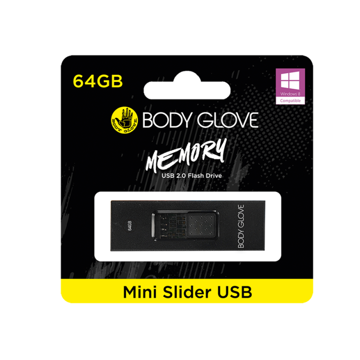 Bg0013 - Body Glove Memory Minislider 64gb Usb