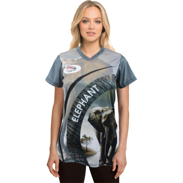 Big Five Ladies Crew Neck Tshirt With Fc 5xl