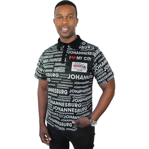 Mens I Love My City Golf Shirt