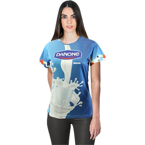 Interlock Ladie's Crew Neck Tshirt Full Col