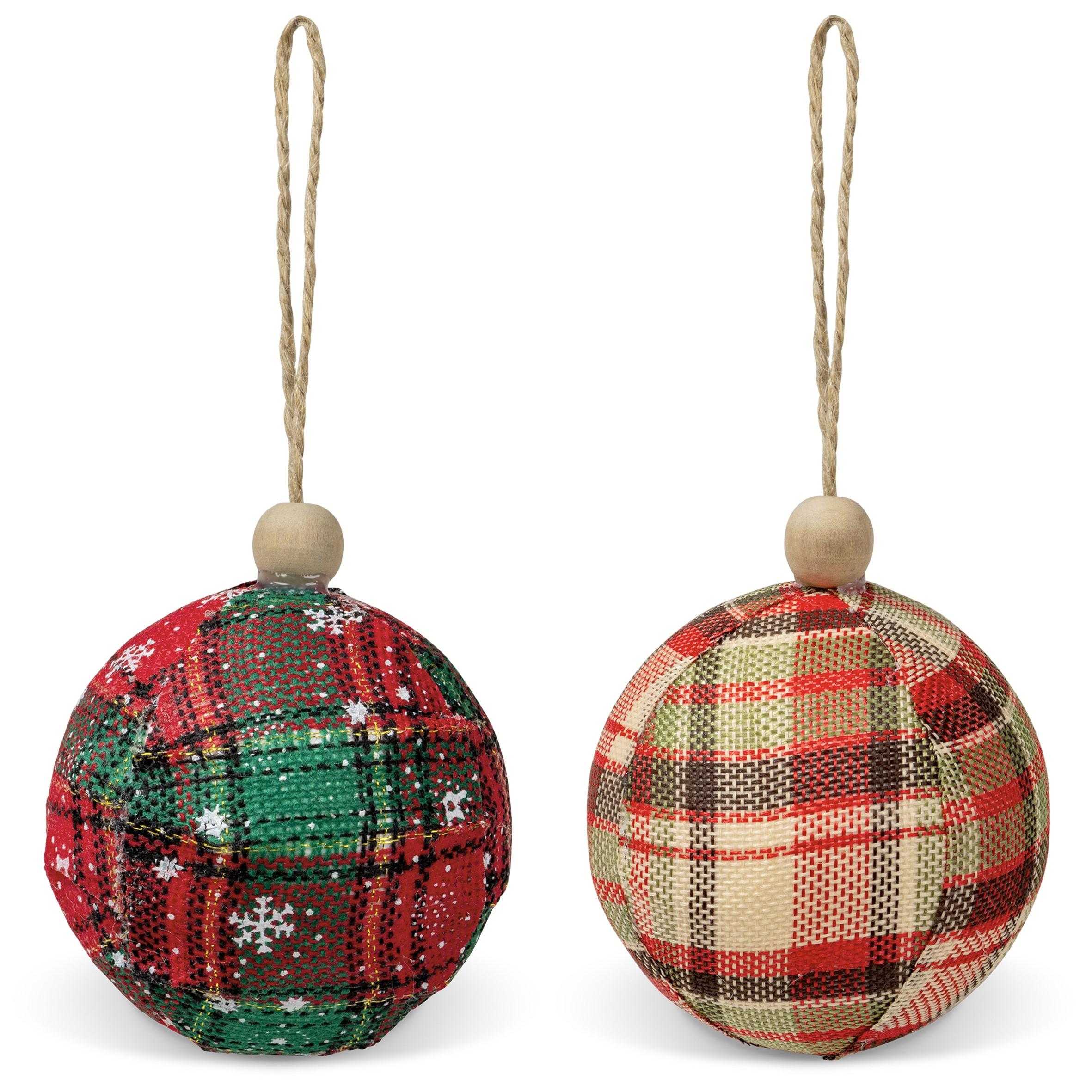 Tartan Festive Ball Duo