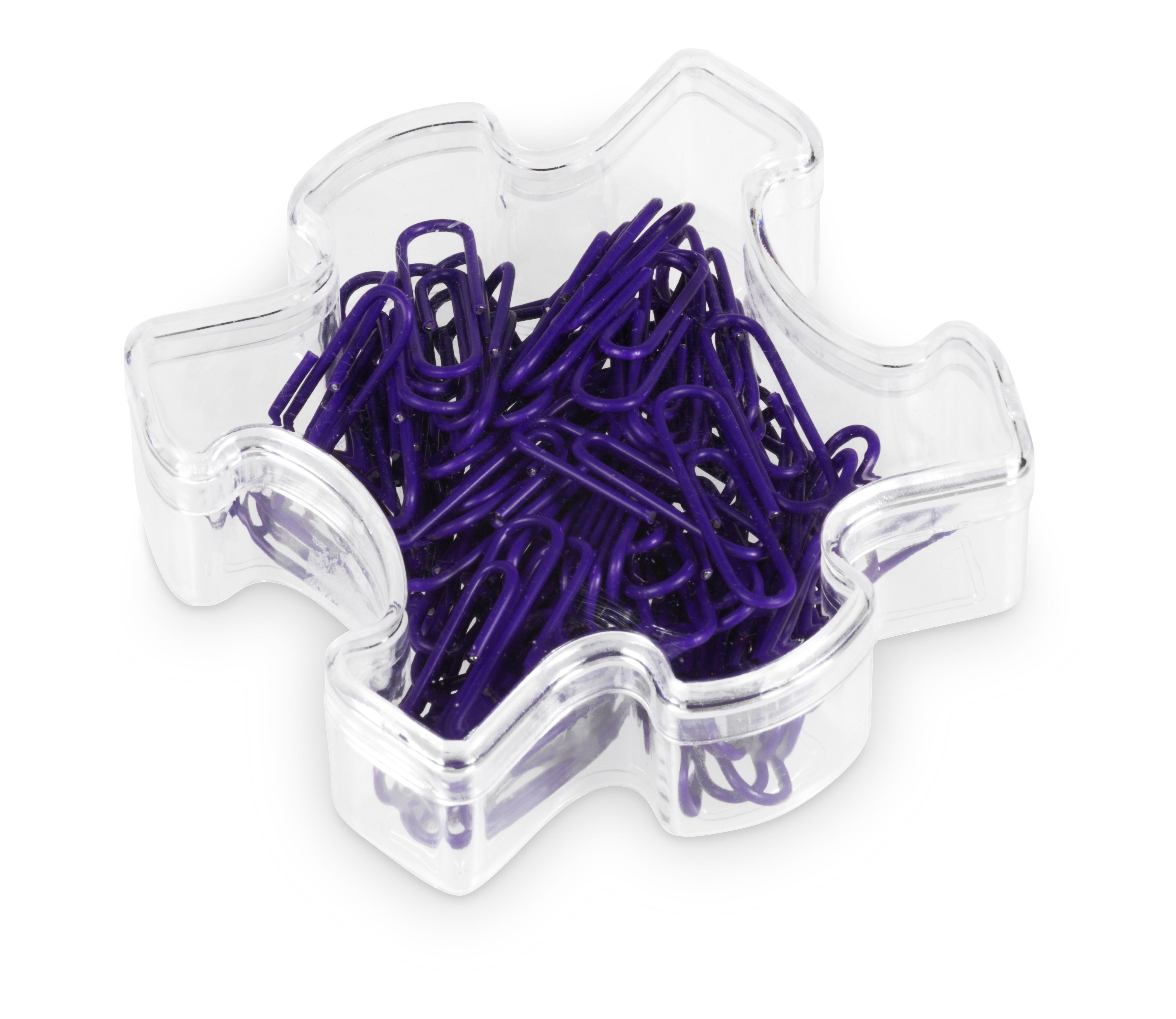Puzzle Paper Clips - Purple Only