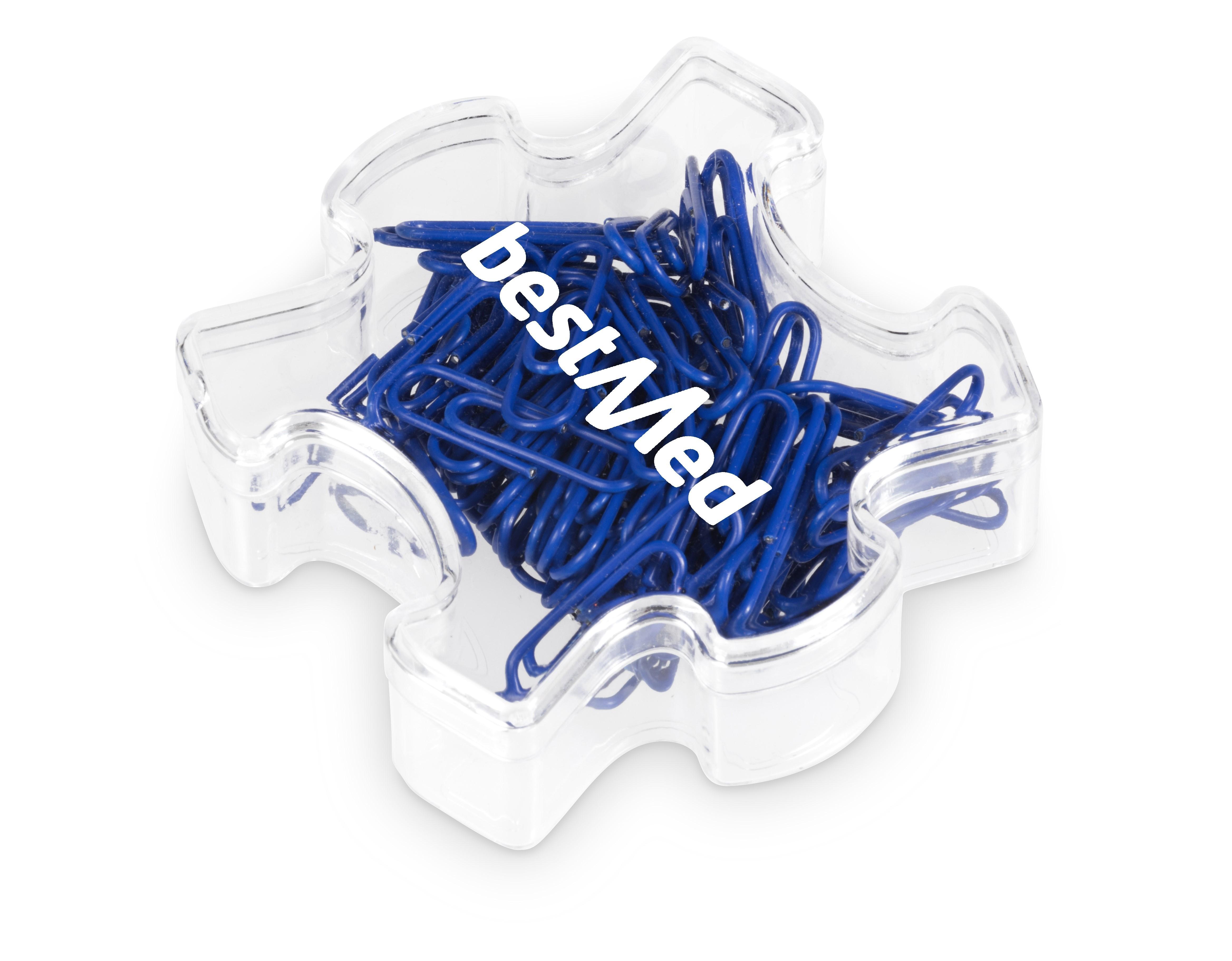 Puzzle Paper Clips - Blue Only