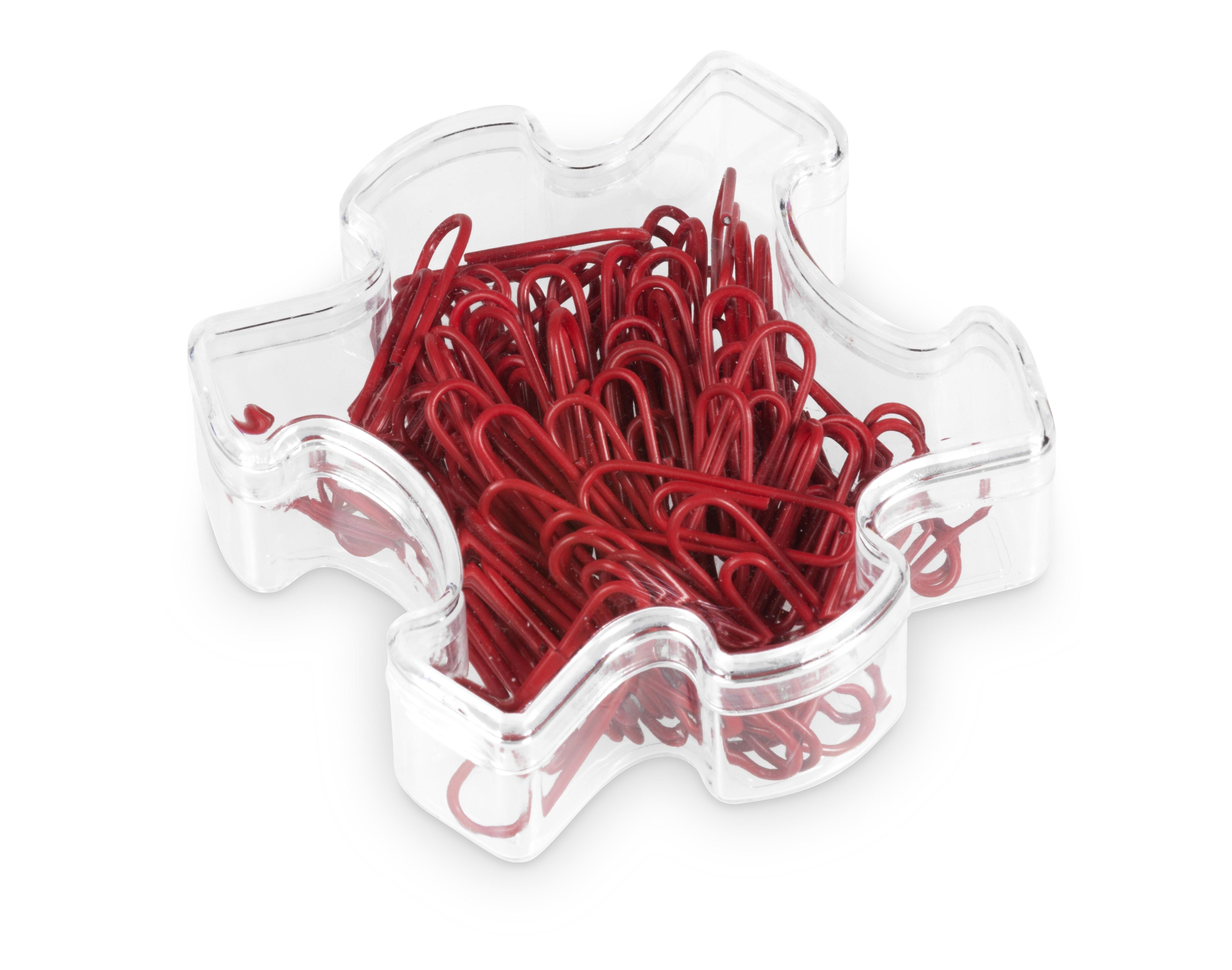 Puzzle Paper Clips - Red Only