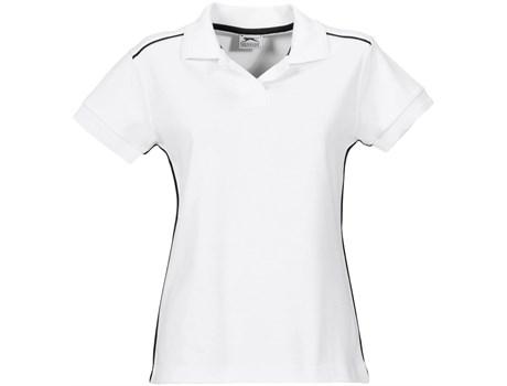 Ladies Backhand Golf Shirt -white Only