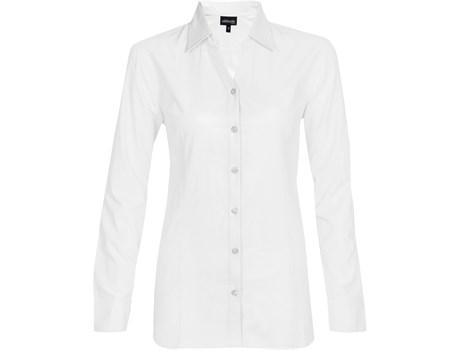Ladies Long Sleeve Catalyst Shirt - White Only