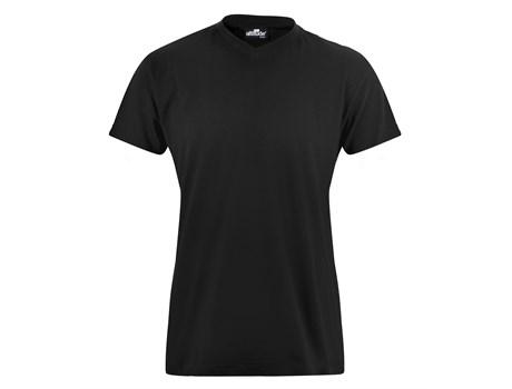 End of Range Clothing | Ladies Vital 160 V-neck T-shirt - Black Only - 1