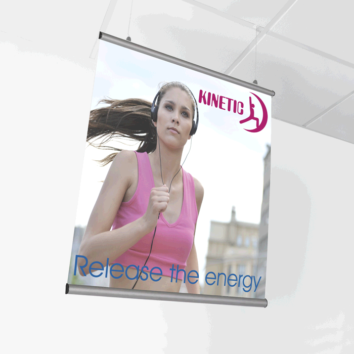 Eclipse Hanging Banner Single Sided - Complete Unit