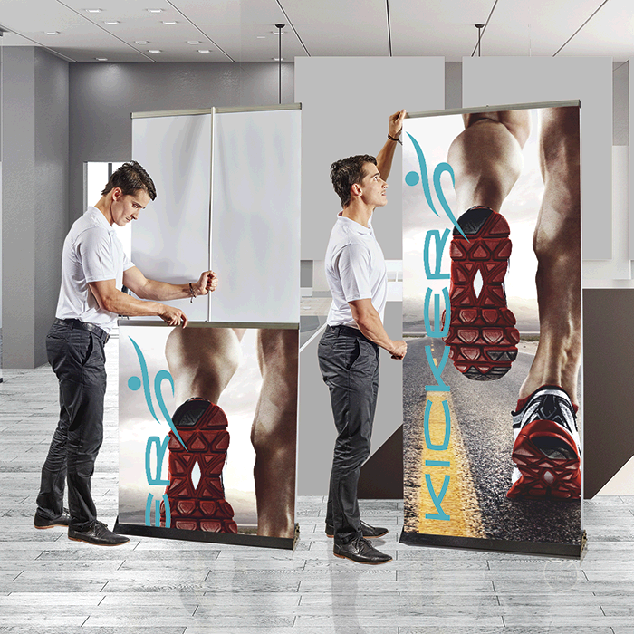 Pull Up Banner Double Sided-bnw
