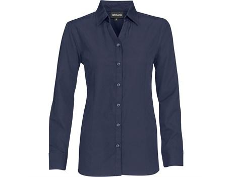 Ladies Long Sleeve Catalyst Shirt - Navy Only