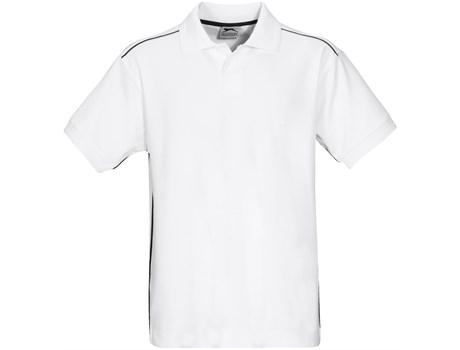 Mens Backhand Golf Shirt -white Only