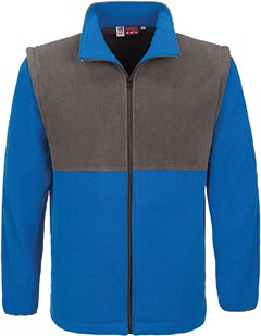Mens Benneton Zip-off Micro Fleece Jacket
