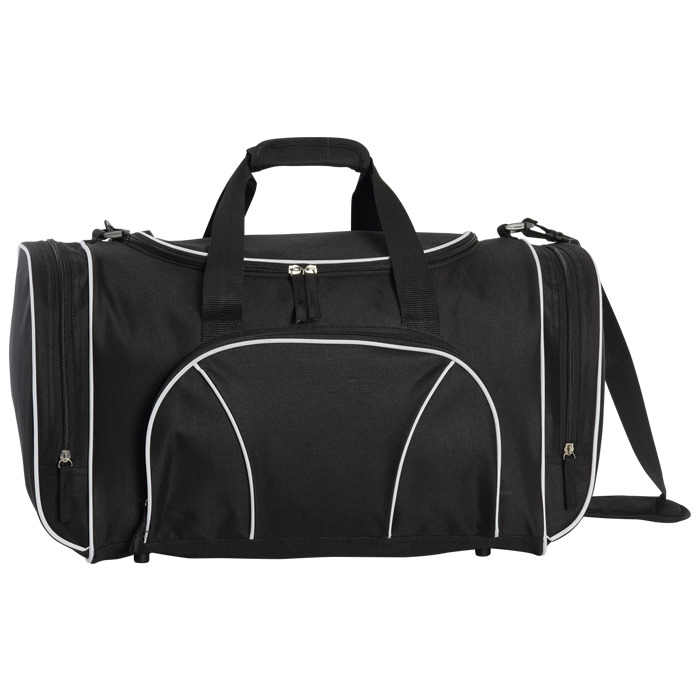 Bb0137 - Sports Bag With White Piping