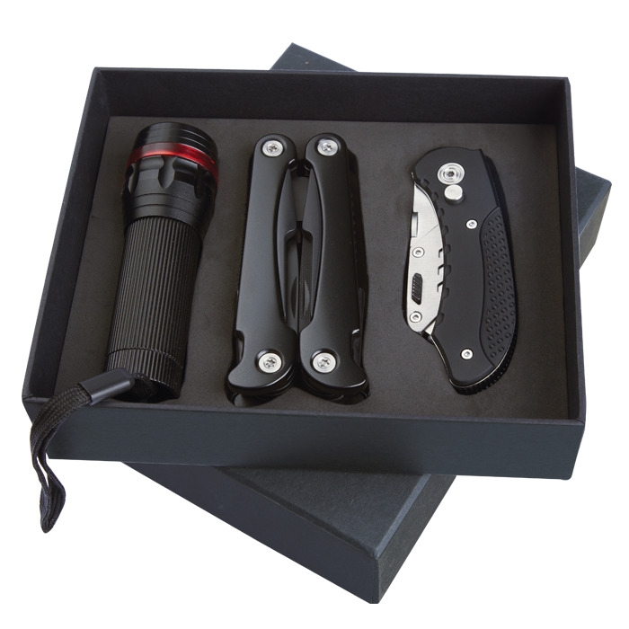 Bt0023 - Torch Multi Tool And Knife Gift Set