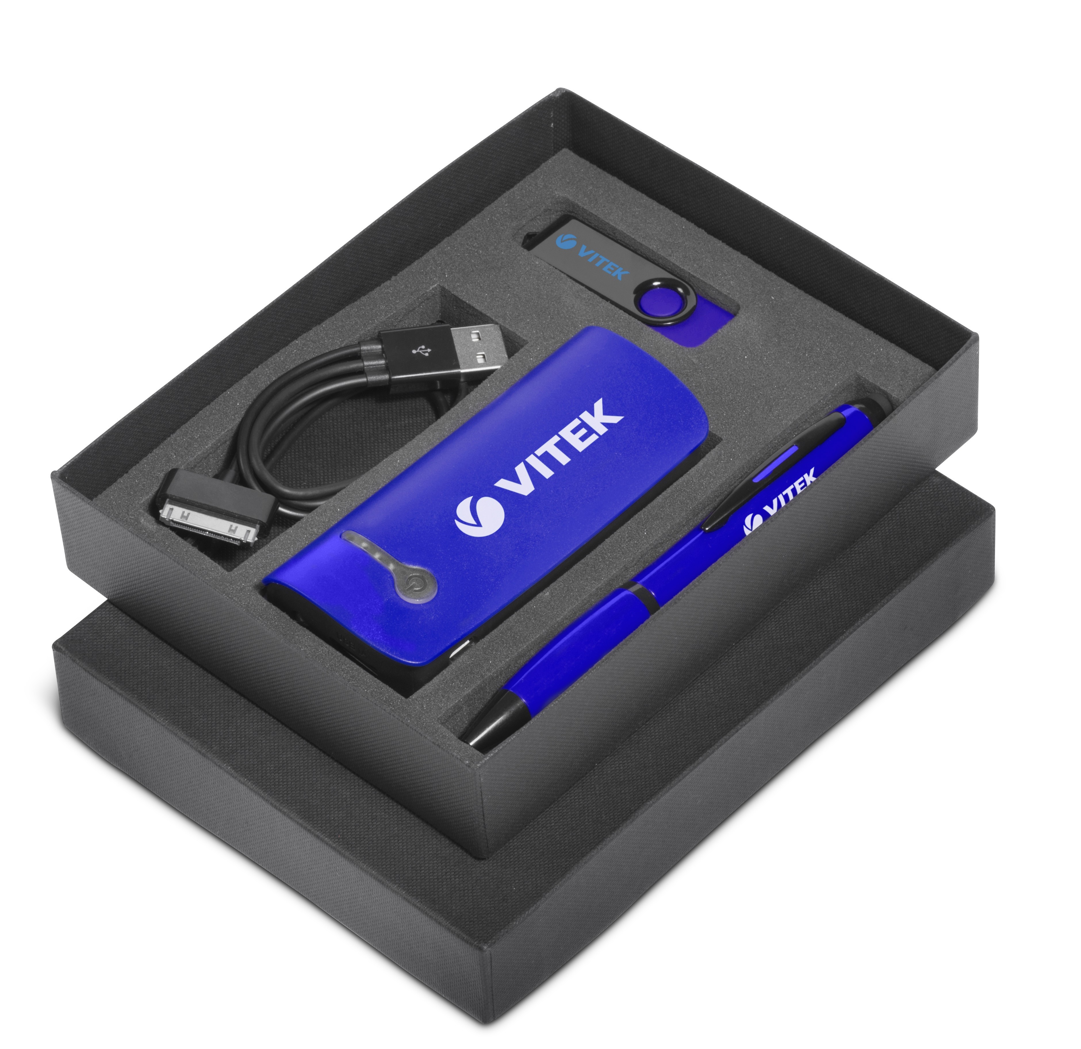 Optimus Power Bank Gift Set (incl Connector And Usb) - Blue