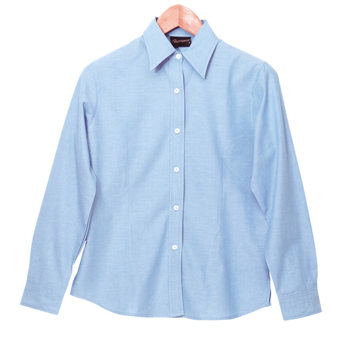 Ladies Chambray Blouse Short Sleeve (ll-cha)