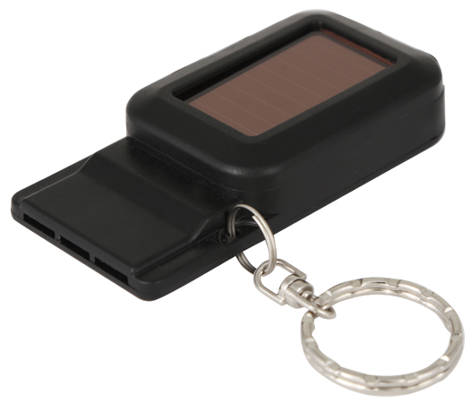 Solar Led Light & Emergency Whistle Keyring