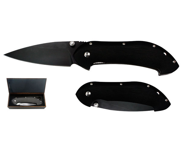 8cr Black Blade Folding Knife