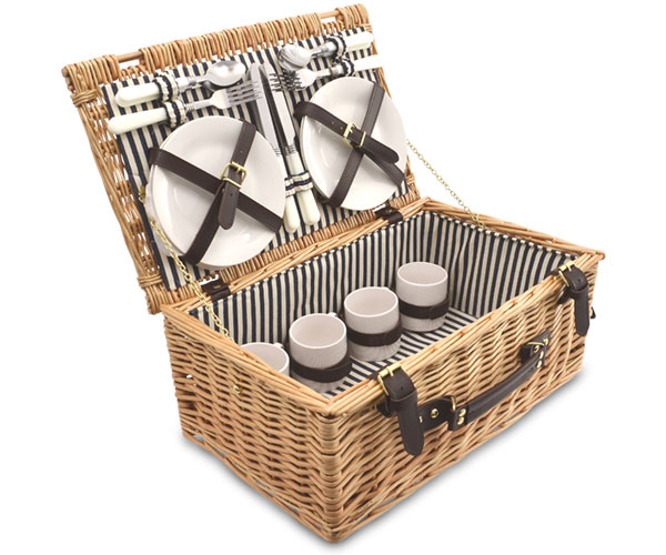 Wicky Wicker Family Picnic Basket